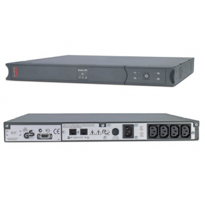 SC450RMI1U APC Smart-UPS SC 450VA 230V - 1U Rackmount/Tower, Источник бесперебойного питания 