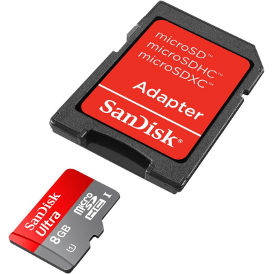 SDSDQUA-016G-U46A, Карта памяти microSDHC, Ultra, 16 ГБ, Class 10 