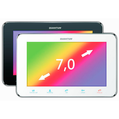 QM-710C (черный), Монитор домофона цветной с функцией «свободные руки» 