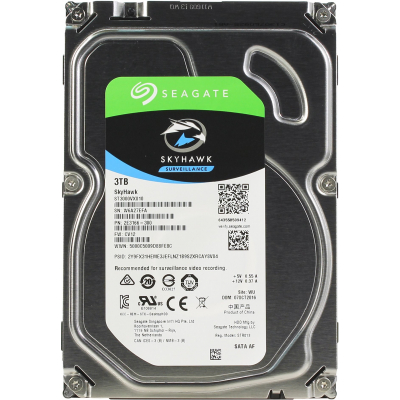 HDD 3000 GB (3 TB) SATA-III SkyHawk (ST3000VX010), Жесткий диск (HDD) для видеонаблюдения 